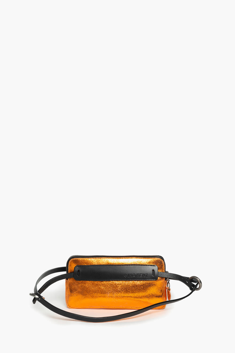Mini crossbody Bag orange metallic X.ONI ed.2 crackled marigold