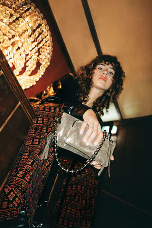 X.MOG, ILU ed.1 crackled anthra crackled metallic Handtasche