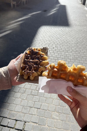 Lena Weinberger in Antwerpen – Waffeln vom The Smallest Waffle Shop In The World