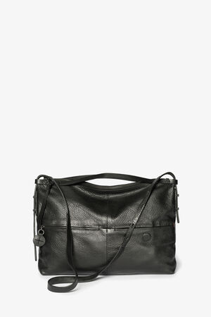 INA KENT Handtasche aus schwarzem Leder –  ROVE ed.3 black 