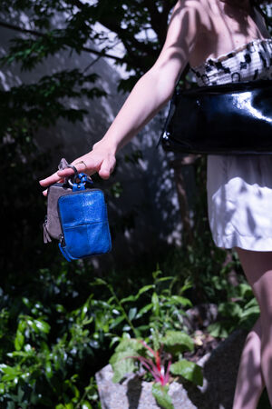 Mini-Taschen X.LOMI ed.2 in blau und rosa 