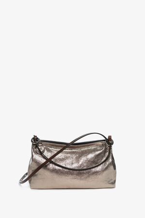 Shimmering shoulder bag by INA KENT - ORNAMENT ed.2 in metallic leather