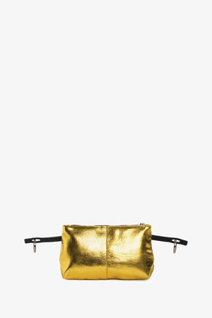 Mini Tasche in metallischem Gelb namens X.MOG ed.1 von Hinten