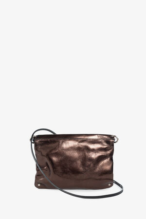 braune metallic Tasche MOONLIT ed.1 metallic Mocca von Hinten 