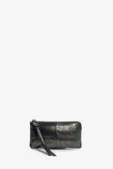 Ina Kent ILU ed.3 Leder Geldbörse Etui metallic grau Vorderseite